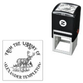 Rustikales Hirsch in der Wildnis - Buch Name Permastempel (Beispiel)