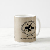 Rustikales Hirsch Kaffeetasse (VorderseiteRechts)