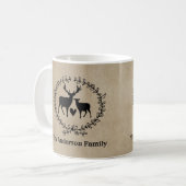 Rustikales Hirsch Kaffeetasse (Vorderseite Links)