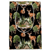 Rustikales Hirschfest Mittlere Geschenktüte (Vorderseite)