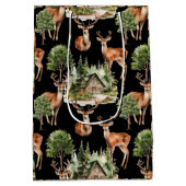 Rustikales Hirschfest Mittlere Geschenktüte (Rückseite)