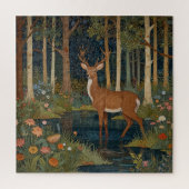 Rustikales Hirschgewächse Puzzle (Vertikal)