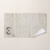 Rustikales Hirschgewächshaus Mit Monogramm Badhandtuch Set (Handtuch)