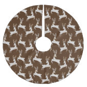 Rustikales Hirschhaut Polyester Weihnachtsbaumdecke (Vorderseite)