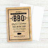 Rustikales Hochzeitessen Probe Dinner GRILLEN Einladung