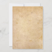 Rustikales Hochzeitessen Probe Dinner GRILLEN Einladung (Rückseite)