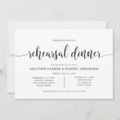 Rustikales Hochzeitessen Probe Einladung (Vorderseite)