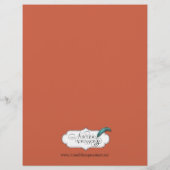 Rustikales Hochzeitmenü für Herbstlaube (Rückseite)