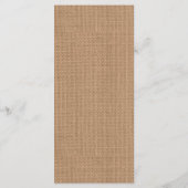 Rustikales Hochzeitmenü für Spitzenreiter Menükarte (Rückseite)