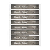 Rustikales Hochzeits-Monogramm verwittertes (Bogen)