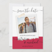 Rustikales Hochzeitsabenteuer-Foto Save the Date Einladung (Vorderseite)