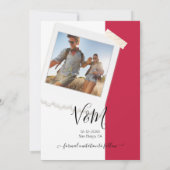 Rustikales Hochzeitsabenteuer-Foto Save the Date Einladung (Rückseite)