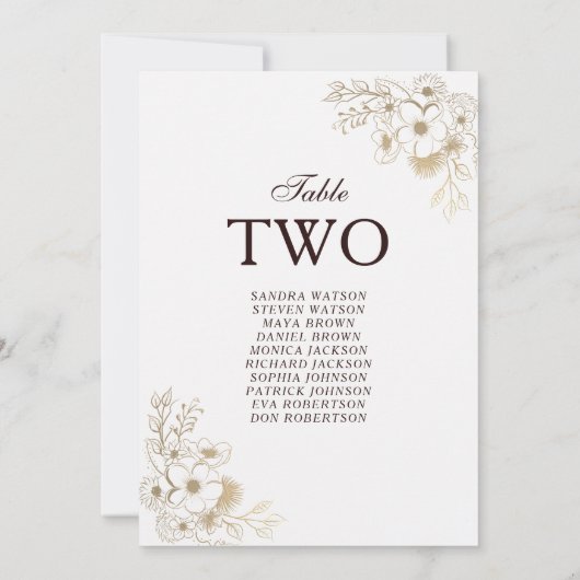 Rustikales Hochzeitsdiagramm für Holz (Rückseite)