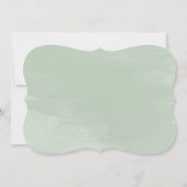 Rustikales Hochzeitsdinner Probe Einladung (Rückseite)