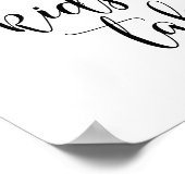 Rustikales Hochzeitsempfang Kids Tafelzeichen Poster (Ecke)