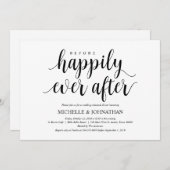 Rustikales Hochzeitsessen Probe, Schwarz und Weiß Einladung (Vorne/Hinten)