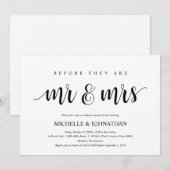 Rustikales Hochzeitsessen, Probe Schwarz/Weiß Einladung (Vorne/Hinten)