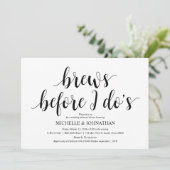 Rustikales Hochzeitsessen, Probe Schwarz/Weiß Einladung (Stehend Vorderseite)