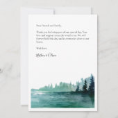 Rustikales Hochzeitsflat Foto Danke Karte (Rückseite)