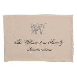 Rustikales Hochzeitsgeschenk Einfaches Skriptname  Kissenbezug