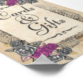 Rustikales Hochzeitsgeschenk Poster (Ecke)