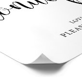 Rustikales Hochzeitsheim Donut Bar Sign Poster (Ecke)