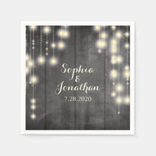 Rustikales Hochzeitsheim Serviette