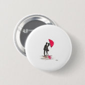 Rustikales Hochzeitshilfepaar in Liebe chic Button (Vorne & Hinten)