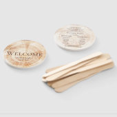 Rustikales Hochzeitsholz-Brautparty Fächer (Non-assembled)