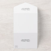 Rustikales Hochzeitsholz-Foto All In One Einladung (Außenbereich)