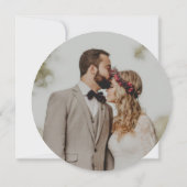 Rustikales Hochzeitsholz-Foto Einladung (Rückseite)