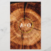 Rustikales Hochzeitsholz schätzen, wer Brautparty (Rückseite)