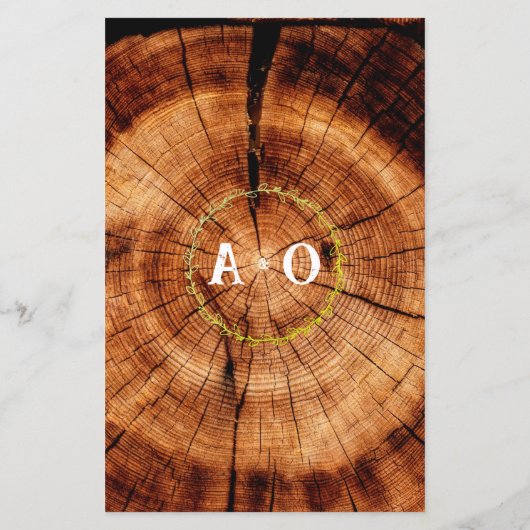 Rustikales Hochzeitsholz schätzen, wer Brautparty (Rückseite)