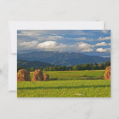 Rustikales Hochzeitsland Einladung (Rückseite)