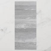 Rustikales Hochzeitsmenü2 Menükarte (Rückseite)