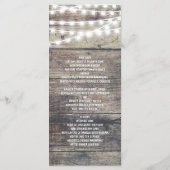 Rustikales Hochzeitsmenü aus Holz und Streichelleu Menükarte (Rückseite)