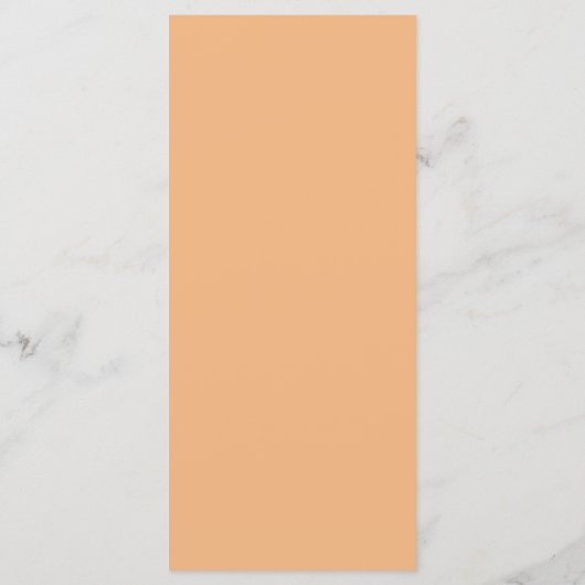 Rustikales Hochzeitsmenü der Terracotta Earth Tone Menükarte (Rückseite)