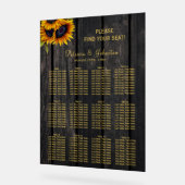 Rustikales Hochzeitspanorchester aus Blumenholz Acrylschild (Winkel)