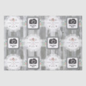 Rustikales Hochzeitspapier Seidenpapier (Vorderseite)