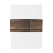 Rustikales Hochzeitspazierenband Einladungsbanderole (Rückseitenbeispiel)