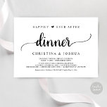 Rustikales Hochzeitspazierengehen glücklich immer  Einladung<br><div class="desc">Schönes Fest je nach Abendessen Einladung,  Hochzeitsankündigung / Einladungskarte,  in rustikalem,  einfachem,  minimalistischem Design. Dies ist ideal für Ihren Hochzeitsempfang und Ihr Party nach der Hochzeit. Fügen Sie Ihre Daten in passender Schriftart / Schrift hinzu. #TeeshaDerrick</div>