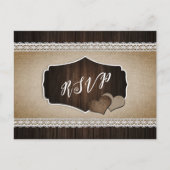 Rustikales Hochzeitspaziergang UAWG Postcard Song  Postkarte (Vorderseite)