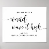 Rustikales Hochzeitspersonal Poster (Vorne)