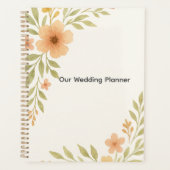 Rustikales Hochzeitsplaner-Notebook für Wildblumen Planer (Vorderseite)