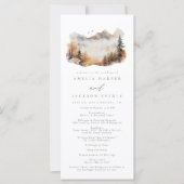 Rustikales Hochzeitsprogramm (Vorderseite)