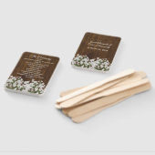 Rustikales Hochzeitsprogramm für Babys atmen Fächer (Non-assembled)