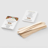 Rustikales Hochzeitsprogramm für Blumen im Herbst Fächer (Non-assembled)