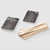 Rustikales Hochzeitsprogramm für Grünpflanzen | Me Fächer (Non-assembled)