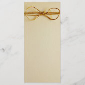 Rustikales Hochzeitsprogramm für Twine Bow Programm (Rückseite)