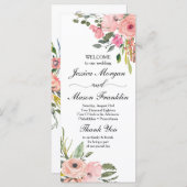 Rustikales Hochzeitsprogramm Programm (Vorne/Hinten)